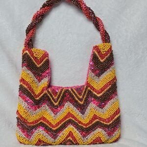Multicolor Beaded Women's Bag